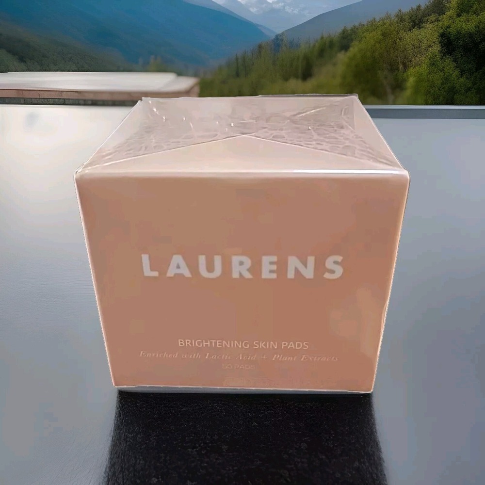 FULL SIZE 50 PADS Laurens Brightening Skin Pads Lactic Acid Plant Extracts NIB